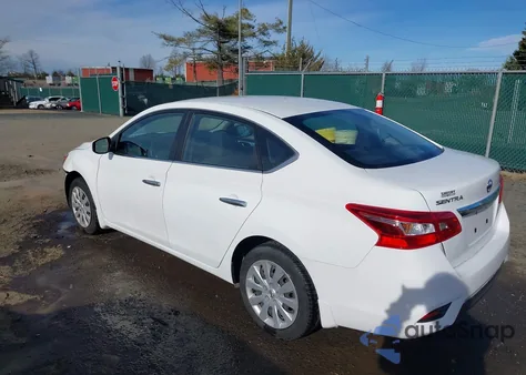 2017 Nissan Sentra S из США, поврежденный, VIN 3N1AB7AP9HY212631